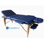Επαγγελματικό Pro 3 Dark Blue PU Κρεβάτι Μασάζ - Φυσικοθεραπείας Βαλίτσα